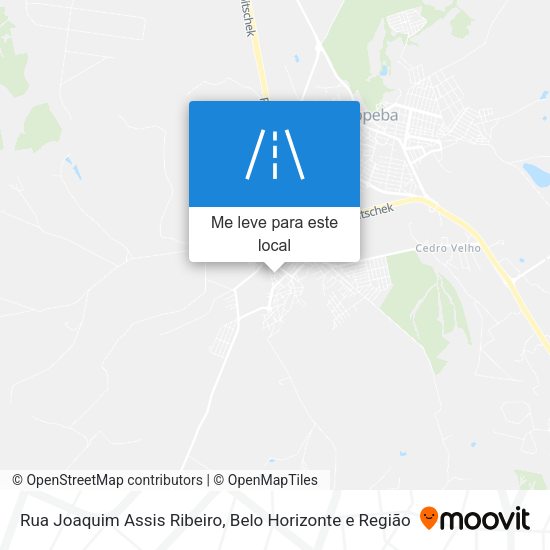 Rua Joaquim Assis Ribeiro mapa