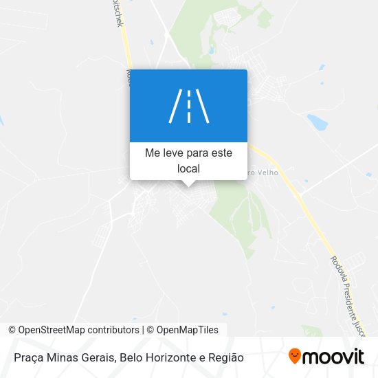 Praça Minas Gerais mapa