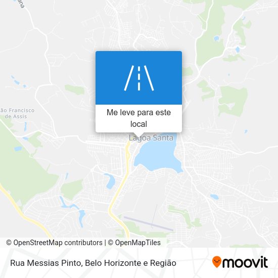 Rua Messias Pinto mapa