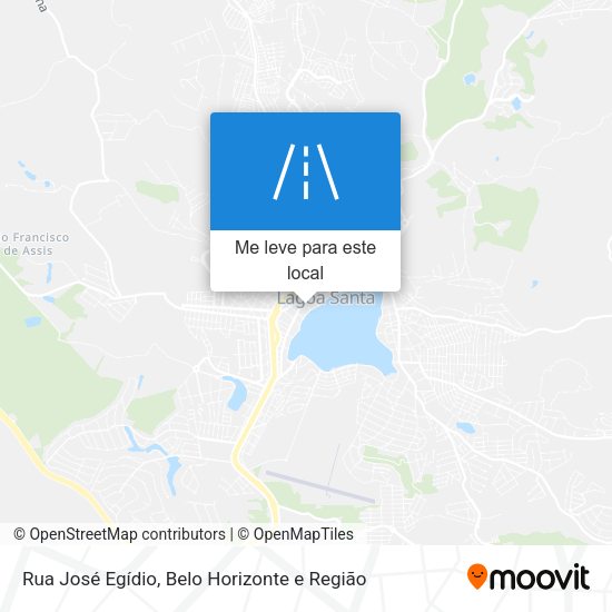 Rua José Egídio mapa