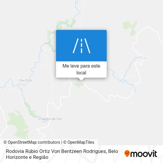 Rodovia Rúbio Ortiz Von Bentzeen Rodrigues mapa