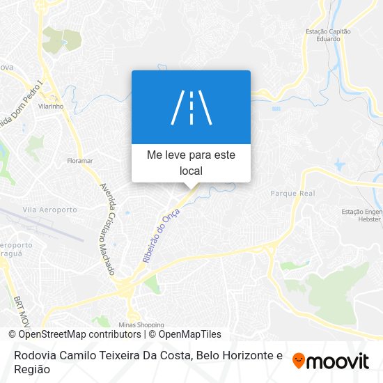 Rodovia Camilo Teixeira Da Costa mapa