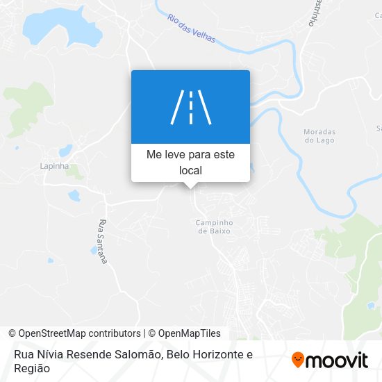 Rua Nívia Resende Salomão mapa