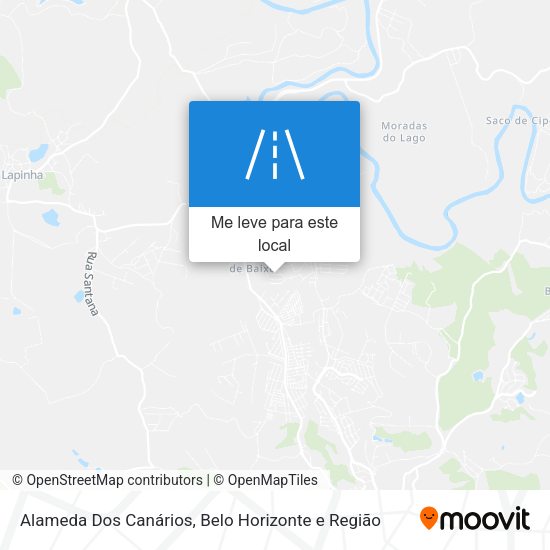 Alameda Dos Canários mapa