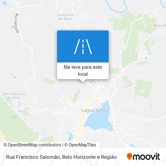 Rua Francisco Salomão mapa