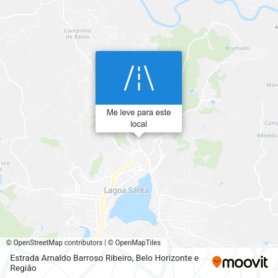 Estrada Arnaldo Barroso Ribeiro mapa