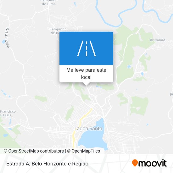 Estrada A mapa