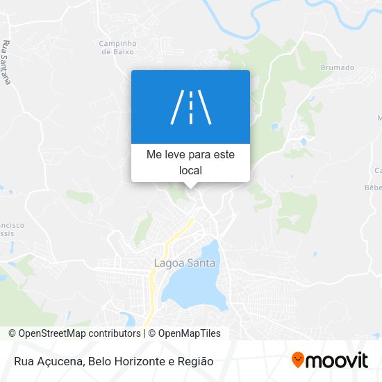 Rua Açucena mapa