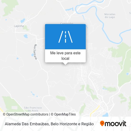 Alameda Das Embaúbas mapa