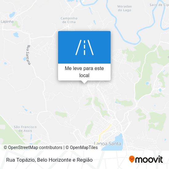Rua Topázio mapa