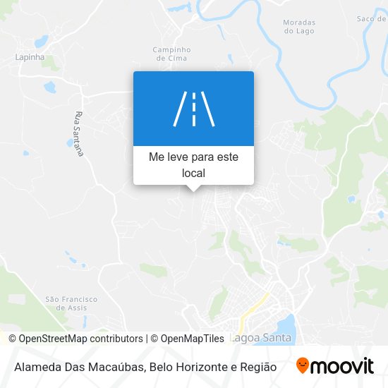 Alameda Das Macaúbas mapa