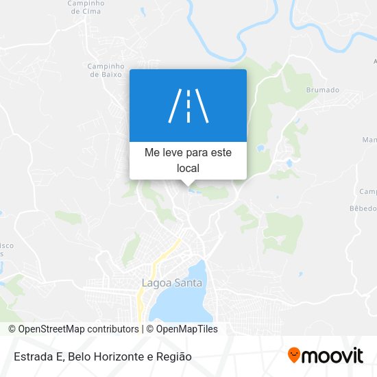 Estrada E mapa