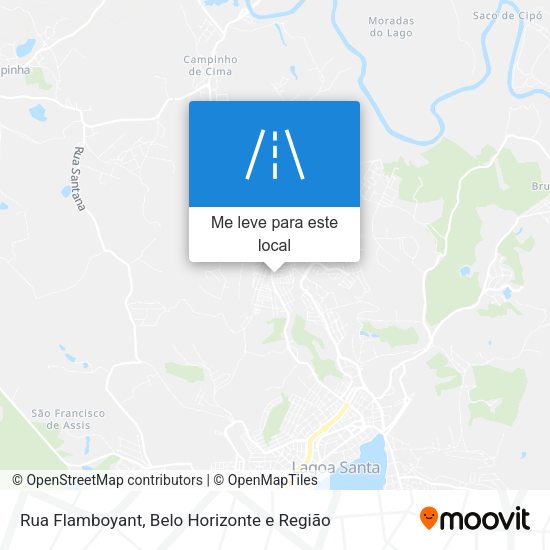 Rua Flamboyant mapa