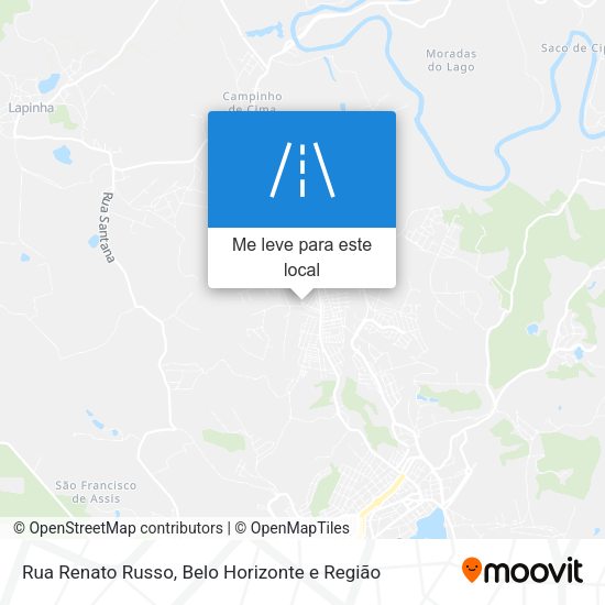Rua Renato Russo mapa