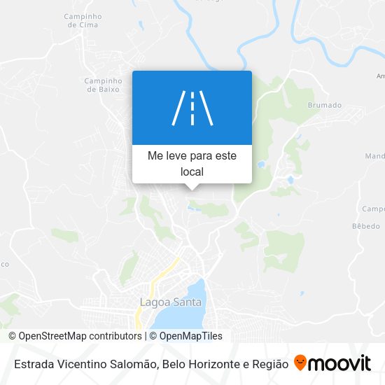 Estrada Vicentino Salomão mapa