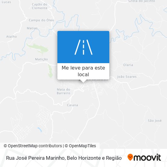 Rua José Pereira Marinho mapa