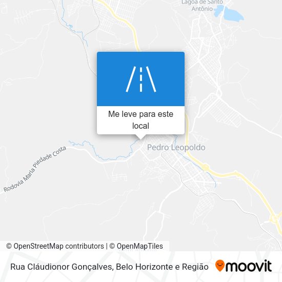 Rua Cláudionor Gonçalves mapa