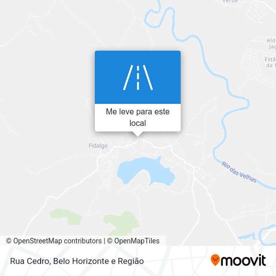 Rua Cedro mapa