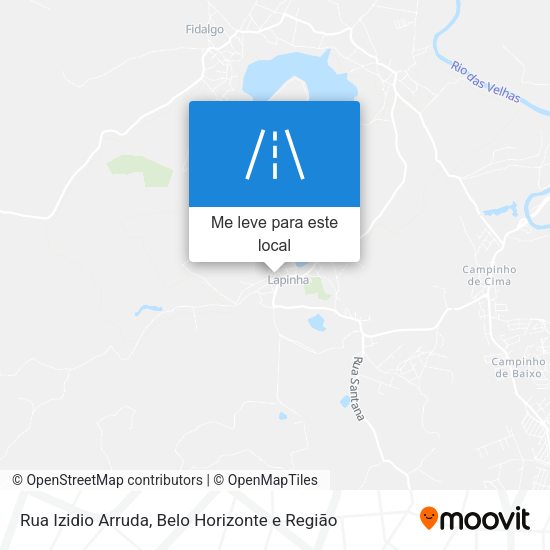 Rua Izidio Arruda mapa
