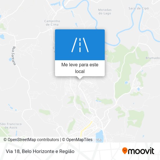 Via 18 mapa