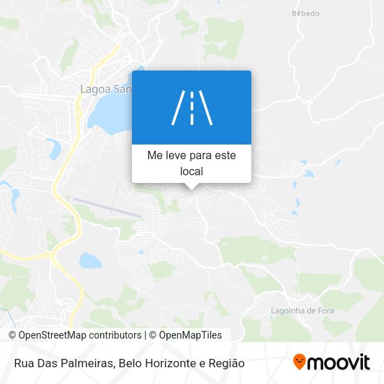 Rua Das Palmeiras mapa