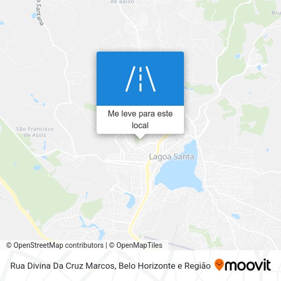 Rua Divina Da Cruz Marcos mapa