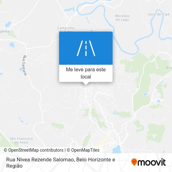 Rua Nivea Rezende Salomao mapa