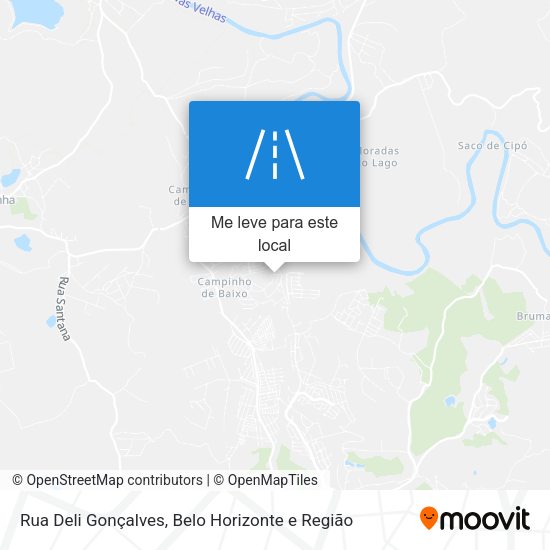 Rua Deli Gonçalves mapa