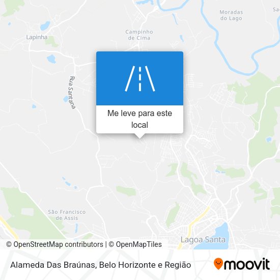 Alameda Das Braúnas mapa