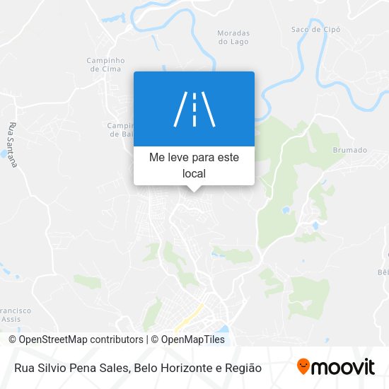 Rua Silvio Pena Sales mapa