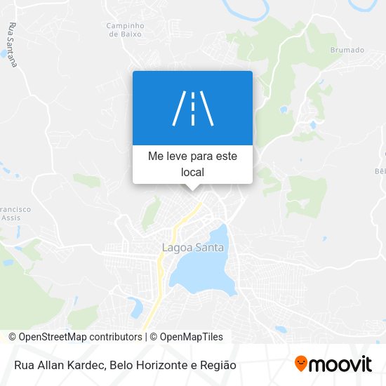 Rua Allan Kardec mapa