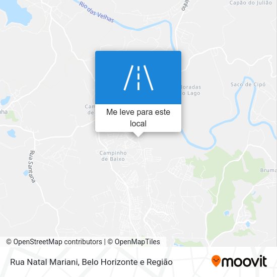 Rua Natal Mariani mapa