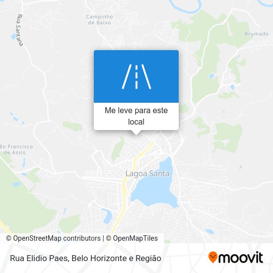 Rua Elidio Paes mapa