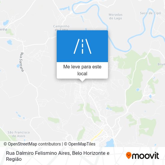 Rua Dalmiro Felismino Aires mapa