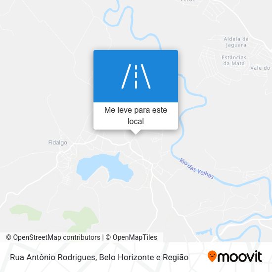 Rua Antônio Rodrigues mapa