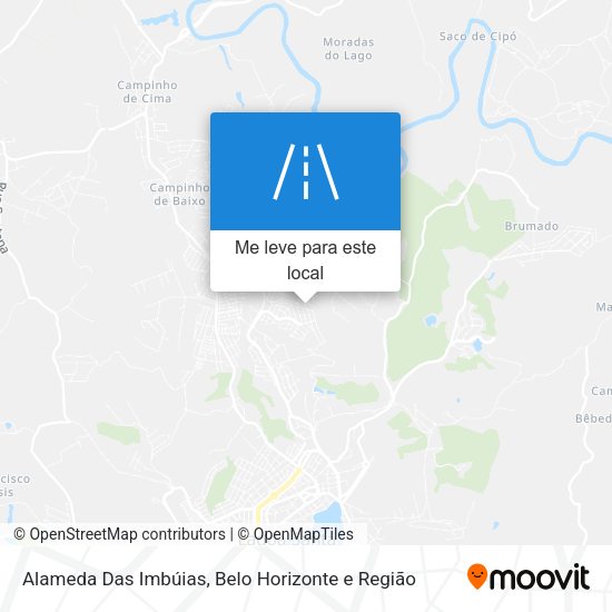 Alameda Das Imbúias mapa
