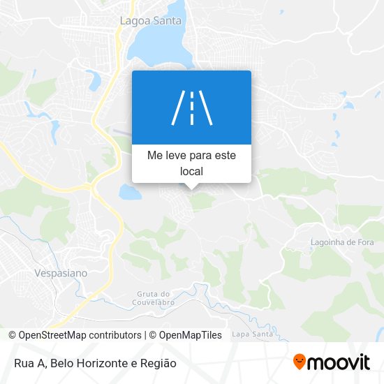 Rua A mapa