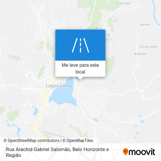 Rua Arachid Gabriel Salomão mapa