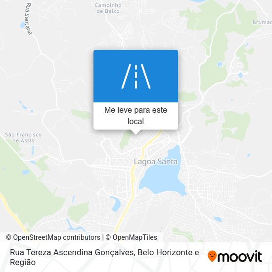 Rua Tereza Ascendina Gonçalves mapa