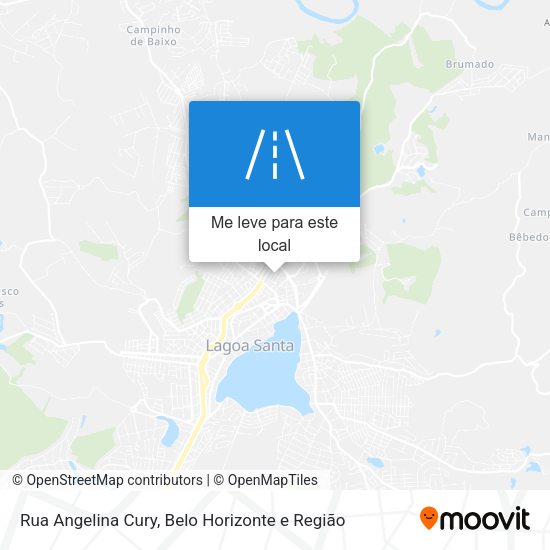 Rua Angelina Cury mapa