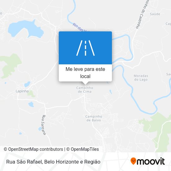 Rua São Rafael mapa