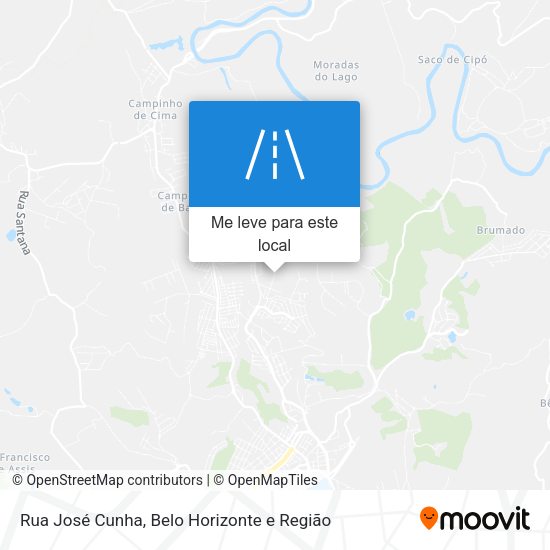 Rua José Cunha mapa