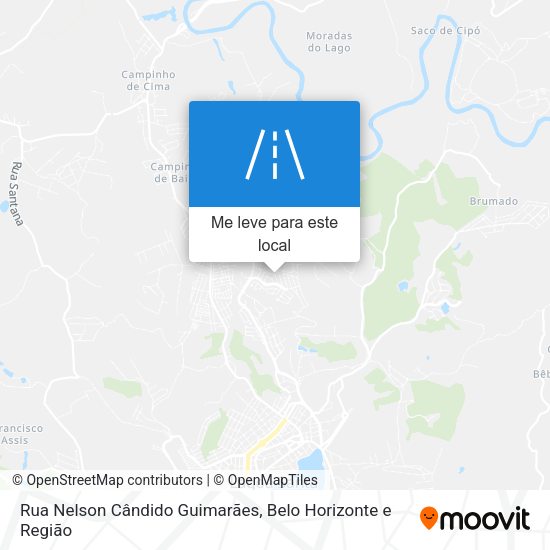 Rua Nelson Cândido Guimarães mapa