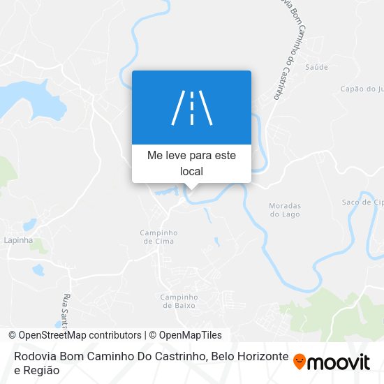 Rodovia Bom Caminho Do Castrinho mapa