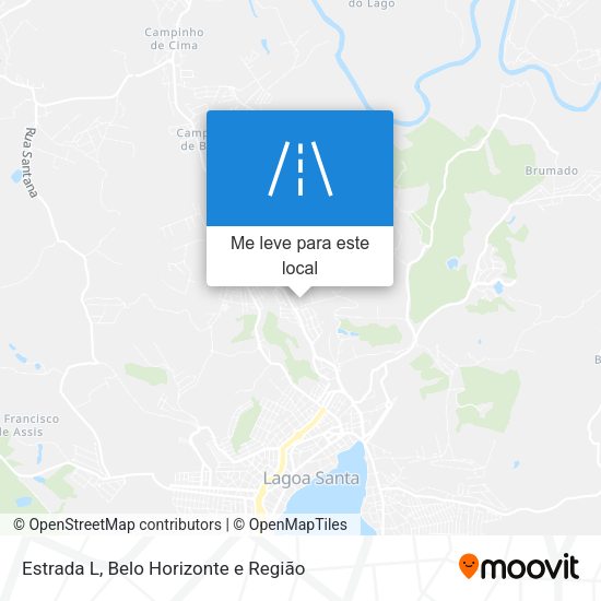 Estrada L mapa