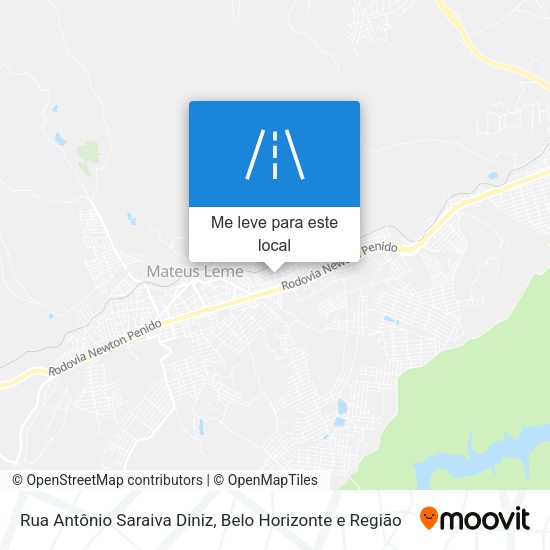 Rua Antônio Saraiva Diniz mapa