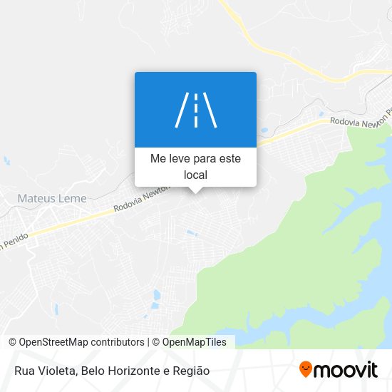 Rua Violeta mapa
