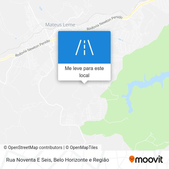 Rua Noventa E Seis mapa