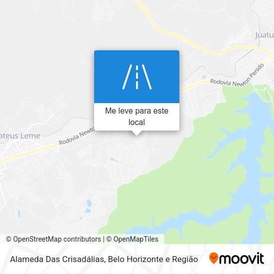 Alameda Das Crisadálias mapa