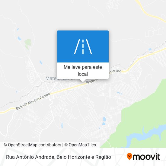Rua Antônio Andrade mapa